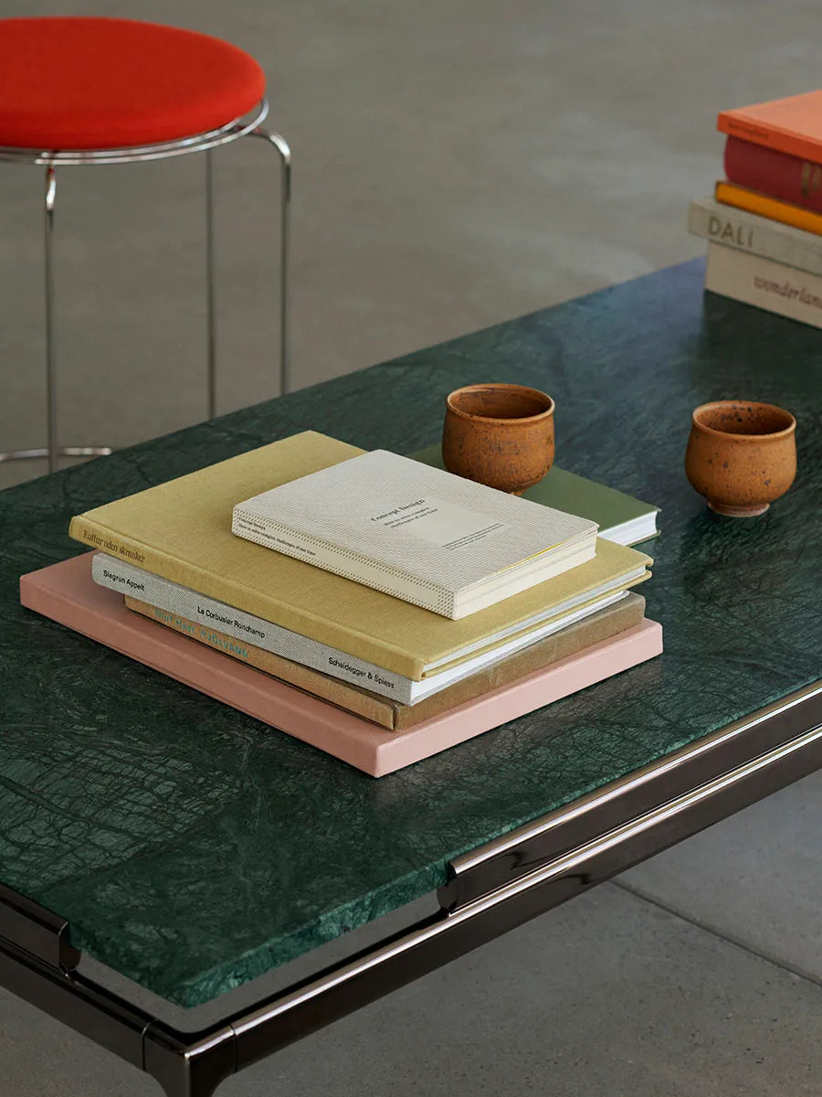 Sett LN12 Sofabord, verde guatemala marble/chrome fra &Tradition