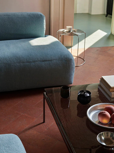 Sett LN13 Sofabord, verde guatemala marble / dark chrome fra &Tradition - 3 - Jacobsen Plus
