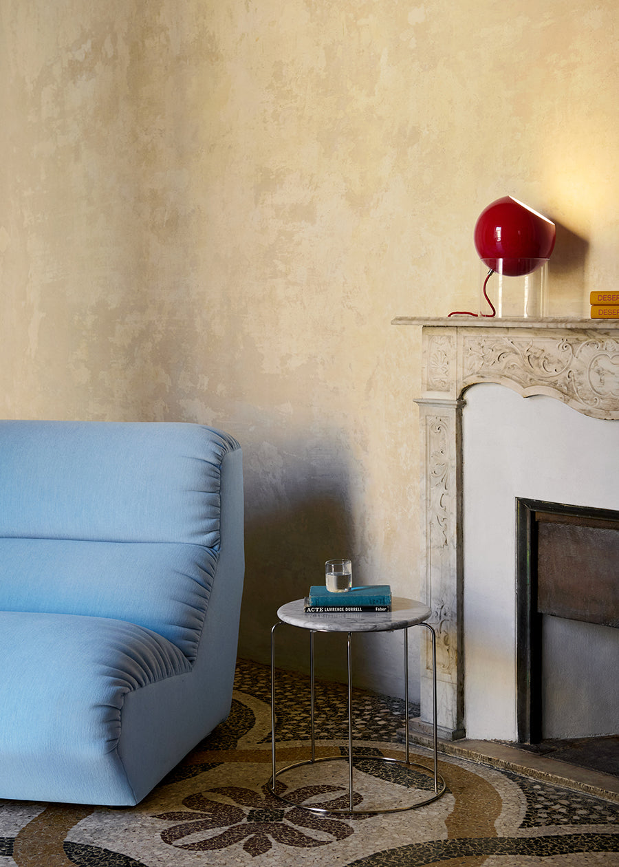 Wire Stool Marble Top fra &Tradition