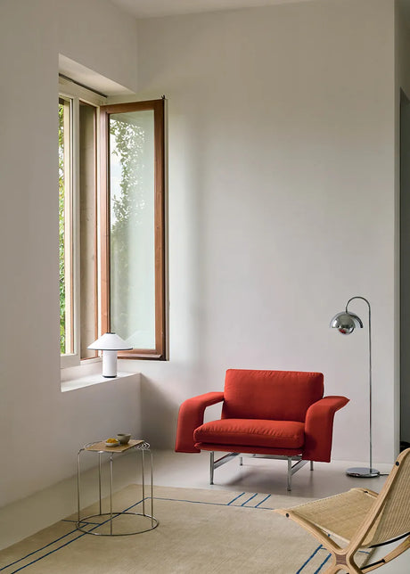 Meantime AV29 Lounge Chair fra &Tradition - Fiord 0571 / Poleret aluminium - Jacobsen Plus