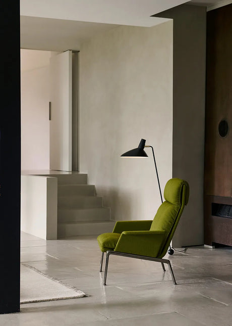 Muno LN17 Lounge Chair fra &Tradition - Hallingdal 0126 / Dark Chrome - Jacobsen Plus