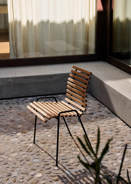 RHF Terrace cafésæt i teak/sort med 2 stole og 1 bord fra &Tradition - 5 - Jacobsen Plus