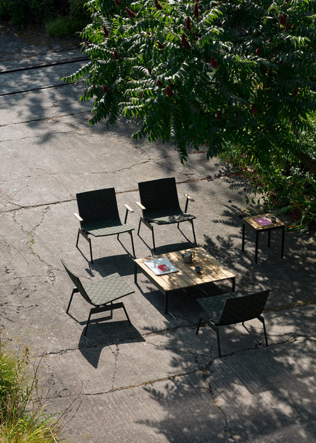 Ville loungesæt i Teak & Bronze Green med 2 stole og 1 skammel fra &Tradition - 2 - Jacobsen Plus