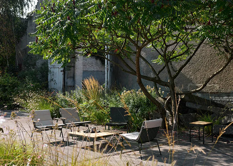Ville Hynde til AV44/AV45 Loungestol fra &Tradition - Sunbrella Heritage Papyrus - Jacobsen Plus