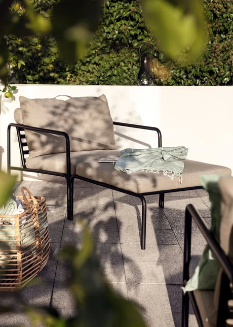 Avon Ottoman, sort stel fra Houe - 1 - Jacobsen Plus