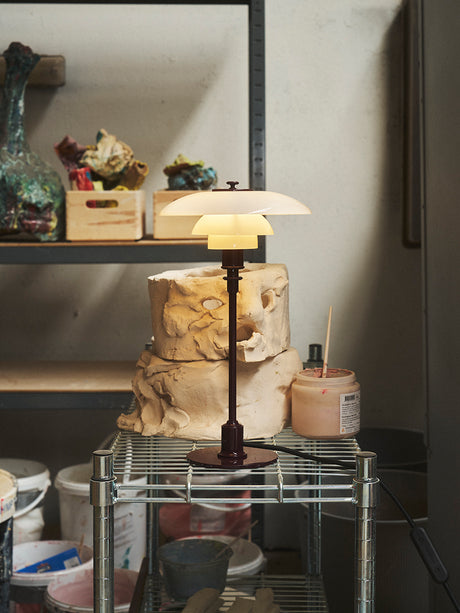 PH 2/1 Bordlampe, Glossy Burgundy fra Louis Poulsen - 3 - Jacobsen Plus