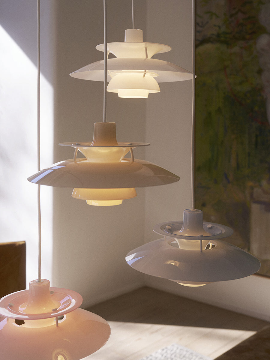 PH 5 Ø320 Opal Beige Pendel af Poul Henningsen - 8 - Jacobsen Plus