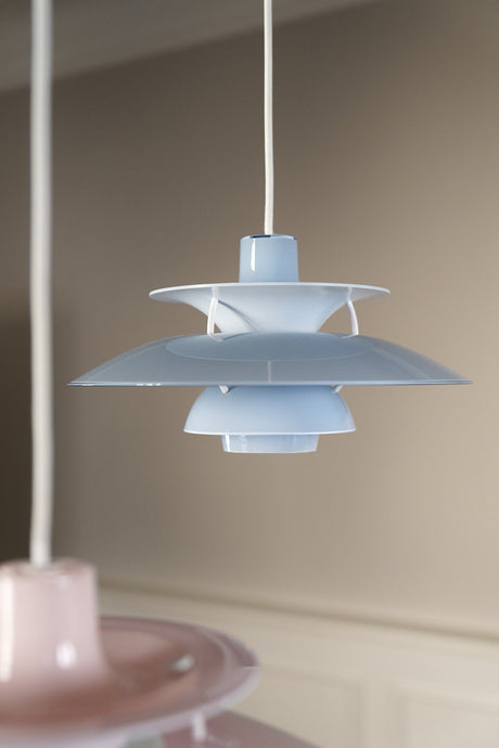 PH 5 Ø320 Opal Pale Blue Pendel af Poul Henningsen - 3 - Jacobsen Plus