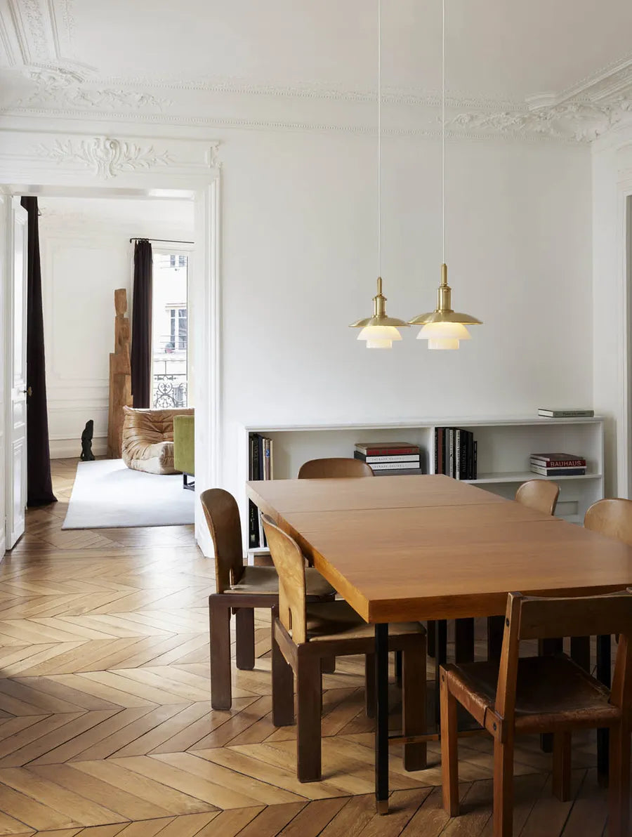 PH 3/3 pendel, messing/opalt glas, limited edition 2022 af Poul Henningsen