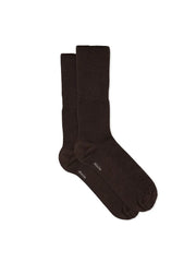 Wool Rib Socks, brown fra Aiayu