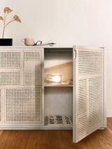Air Sideboard, white/cane fra Design House Stockholm