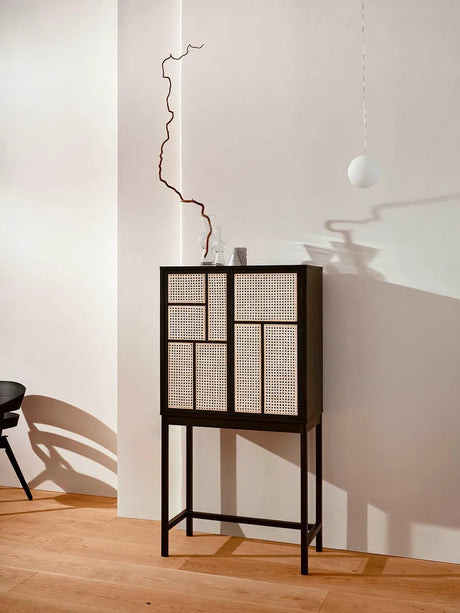 Air Cabinet, black/cane fra Design House Stockholm - 2 - Jacobsen Plus