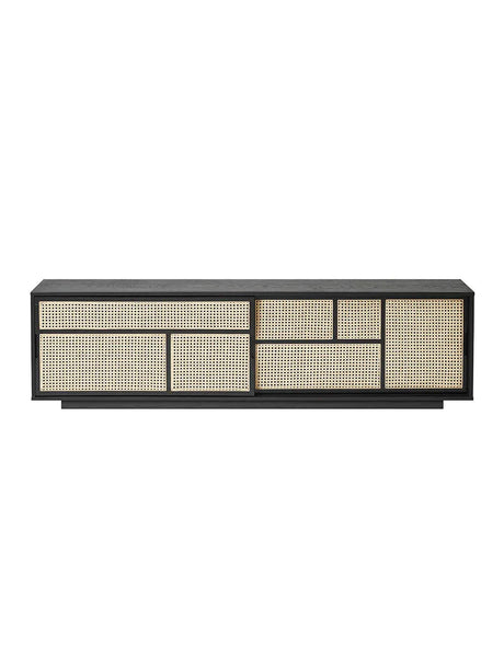 Air Sideboard Low, black/cane fra Design House Stockholm - 1 - Jacobsen Plus