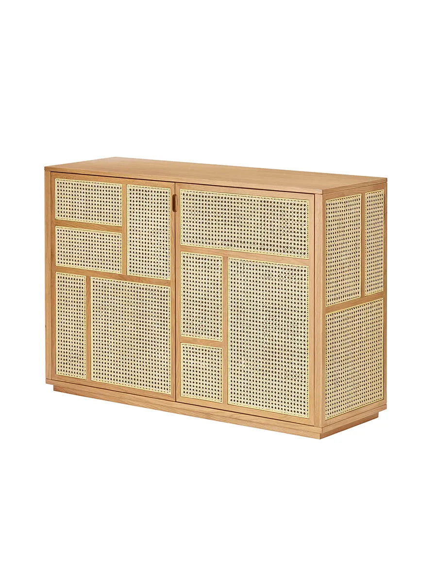 Air Sideboard, oak/cane fra Design House Stockholm