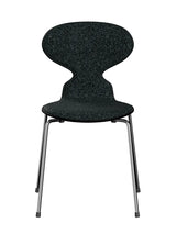 3101 Myren Stol, forsidepolstret af Arne Jacobsen - Sortfarvet ask-Vanir 193 tekstil / Krom - Jacobsen Plus