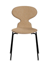 3101 Myren Stol, forsidepolstret af Arne Jacobsen - Egefinér-Vanir 413 tekstil / Sort - Jacobsen Plus