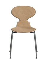 3101 Myren Stol, forsidepolstret af Arne Jacobsen - Egefinér-Vanir 413 tekstil / Silver Grey - Jacobsen Plus