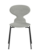 3101 Myren Stol, forsidepolstret af Arne Jacobsen - Hvidfarvet ask-Hallingdal 110 tekstil / Brown Bronze - Jacobsen Plus