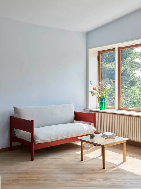 Kofi Sofabord 60x60 fra Hay - Clear glass / Black water-based lacquered oak - Jacobsen Plus