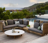 Arch 3-pers. Sofa m. lav arm/ryg fra Cane-line - 3 - Jacobsen Plus
