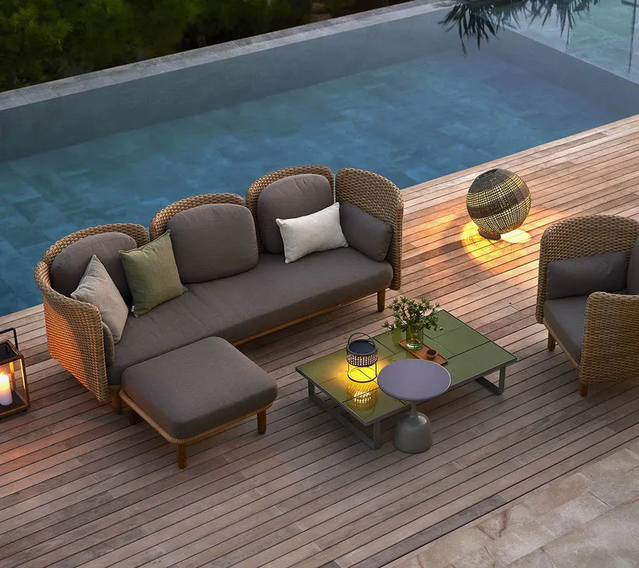 Arch 3-pers. Sofa m. chaise longue fra Cane-line - 3 - Jacobsen Plus