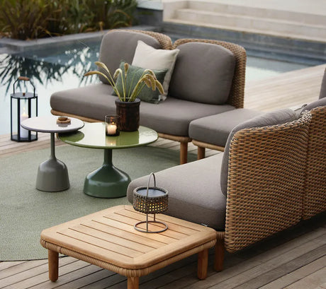 Arch Hjørnesofa m. bord fra Cane-line - 2 - Jacobsen Plus