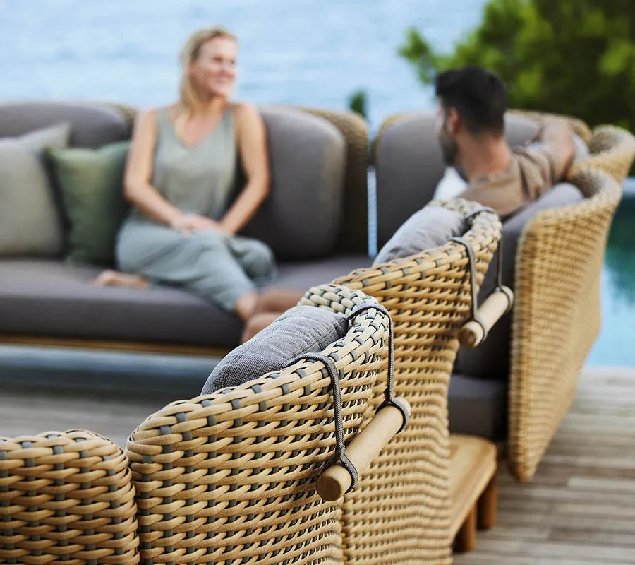 Arch 2-pers. Sofa m. lav arm/ryg fra Cane-line - 3 - Jacobsen Plus