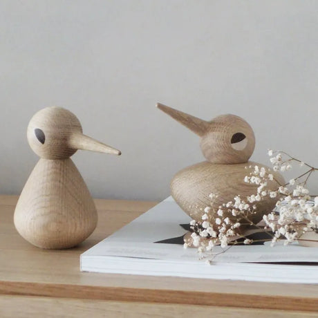Birds af Kristian Vedel - Lys eg / Lille H: 7,5cm-Ø: 4cm - Jacobsen Plus