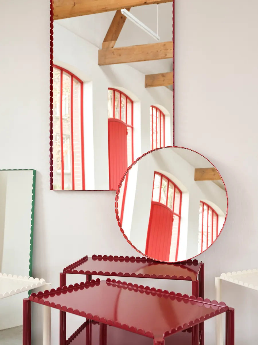 Arcs Mirror Round, red fra Hay