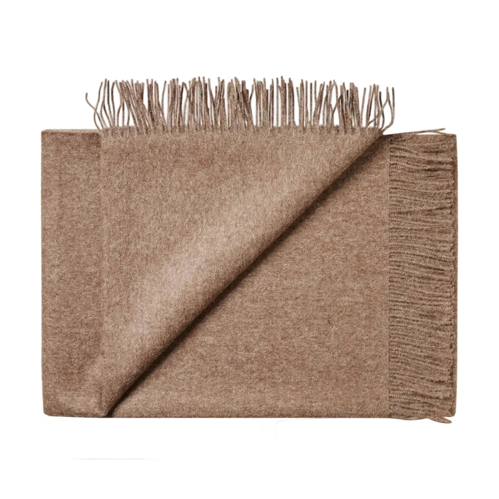 Silkeborg Uldspinderi - Arequipa Plaid, Rye Brown, 130x200 cm - 1 - Jacobsen Plus