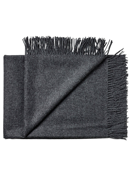 Arequipa Plaid, dark grey fra Silkeborg Uldspinderi - 1 - Jacobsen Plus