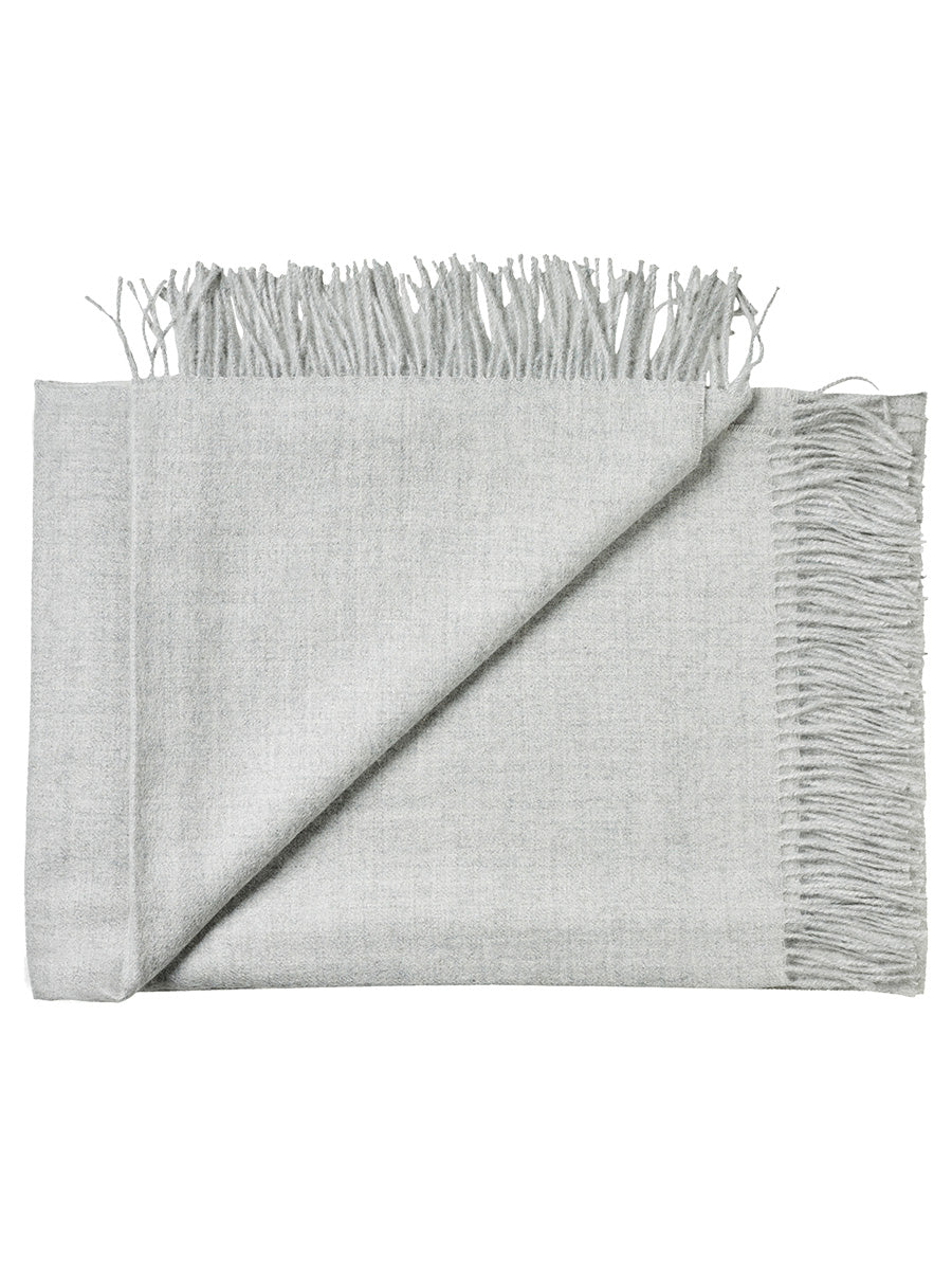 Arequipa Plaid, light grey fra Silkeborg Uldspinderi - 1 - Jacobsen Plus