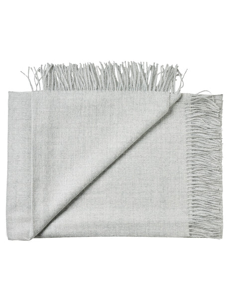 Arequipa Plaid, light grey fra Silkeborg Uldspinderi - 1 - Jacobsen Plus