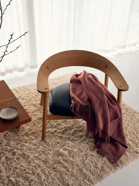 Season Plaid, rosewood fra Silkeborg Uldspinderi - 3 - Jacobsen Plus