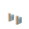 Pale blue - oak