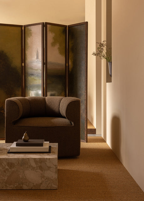 Audo Copenhagen - Eave Seamline loungestol - Logan Nutmeg - fast fod - Jacobsen Plus