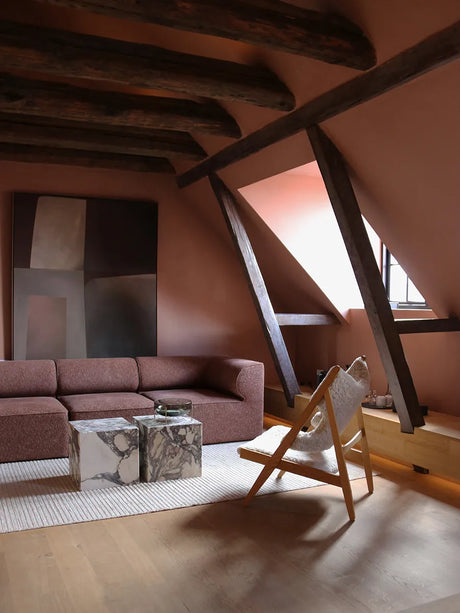 Eave Sofa 3 pers. Configuration 2 fra Audo Copenhagen - Bouclé 02 - Jacobsen Plus