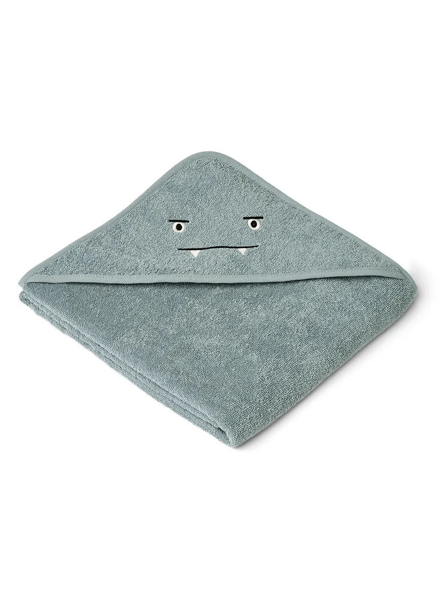 Augusta juniorhåndkæde med hætte, blue fog fra Liewood