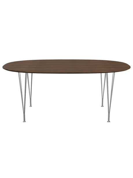 Piet Hein B613 Spisebord, 180 x 120 cm fra Fritz Hansen - Valnød finér m. finérkant - Jacobsen Plus