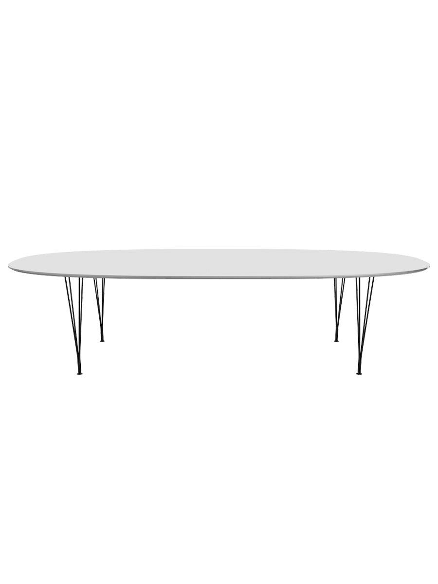  - Hvid laminat m. alukant - Sort stel - Jacobsen Plus