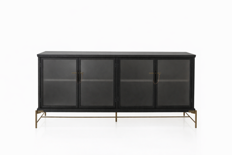 Dowry II kabinet, onyx eg, frosted glass fra Stellar Works - 1 - Jacobsen Plus