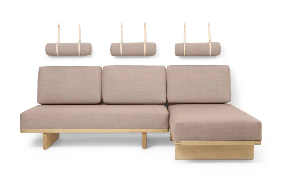Nakkehynde til BM0865 daybed af Børge Mogensen