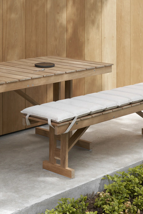 BM1871 havebænk i teak, inkl. hynde af Børge Mogensen - 2 - Jacobsen Plus