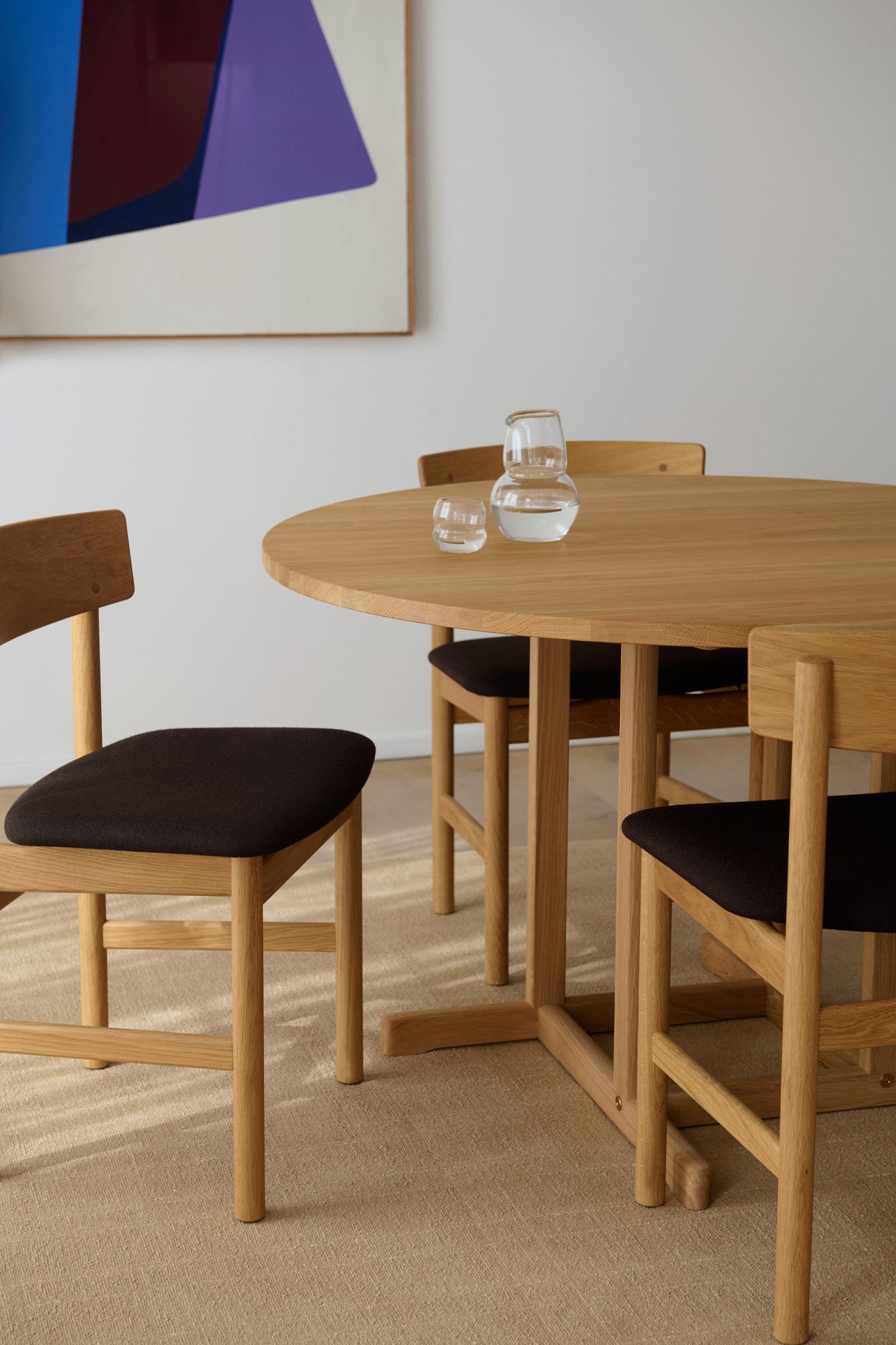 BM80 Shaker spisebord, rundt af Børge Mogensen - 2 - Jacobsen Plus