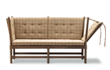 Tremmesofa, 80-års jubilæumsudgave af Børge Mogensen - Bøg / Chestnut Brown / Steelcut Beat 335 - Jacobsen Plus