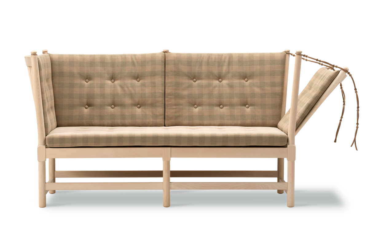 Tremmesofa, 80-års jubilæumsudgave af Børge Mogensen - Bøg / Sæbe / Steelcut Beat 335 - Jacobsen Plus