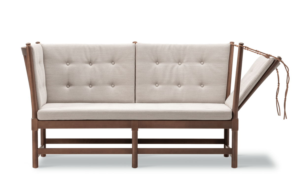 Tremmesofa, 80-års jubilæumsudgave af Børge Mogensen - Bøg / Chestnut Brown / Steelcut Trio 213 - Jacobsen Plus