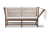 Tremmesofa, 80-års jubilæumsudgave af Børge Mogensen - Bøg / Chestnut Brown / Steelcut Trio 213 - Jacobsen Plus
