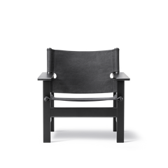 The Canvas Chair, sortlakeret eg sort canvas af Børge Mogensen