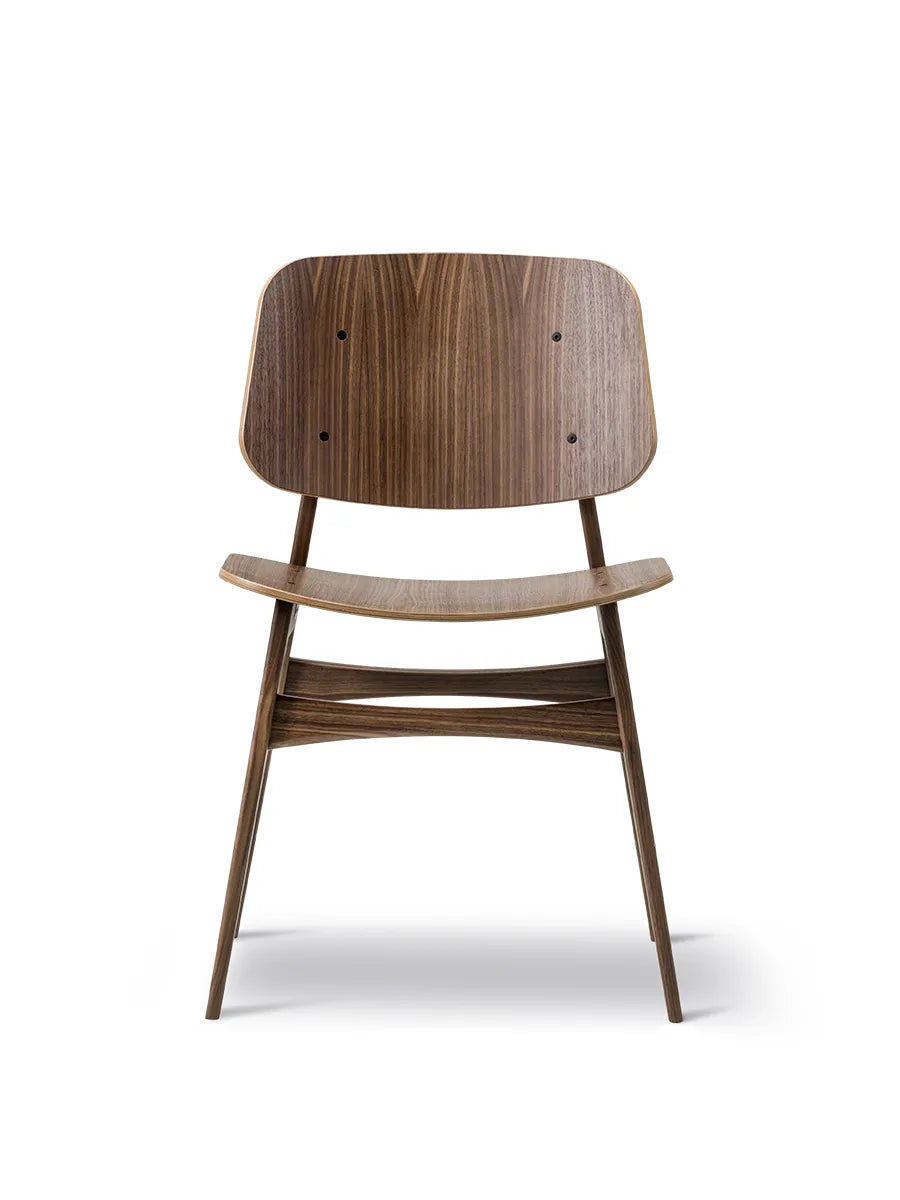 Søborg Stol, træstel af Børge Mogensen